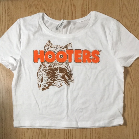 New Hooters Crop Top Liteweight Soft Stretchy Xs/Small & Medium/Large - Picture 1 of 5